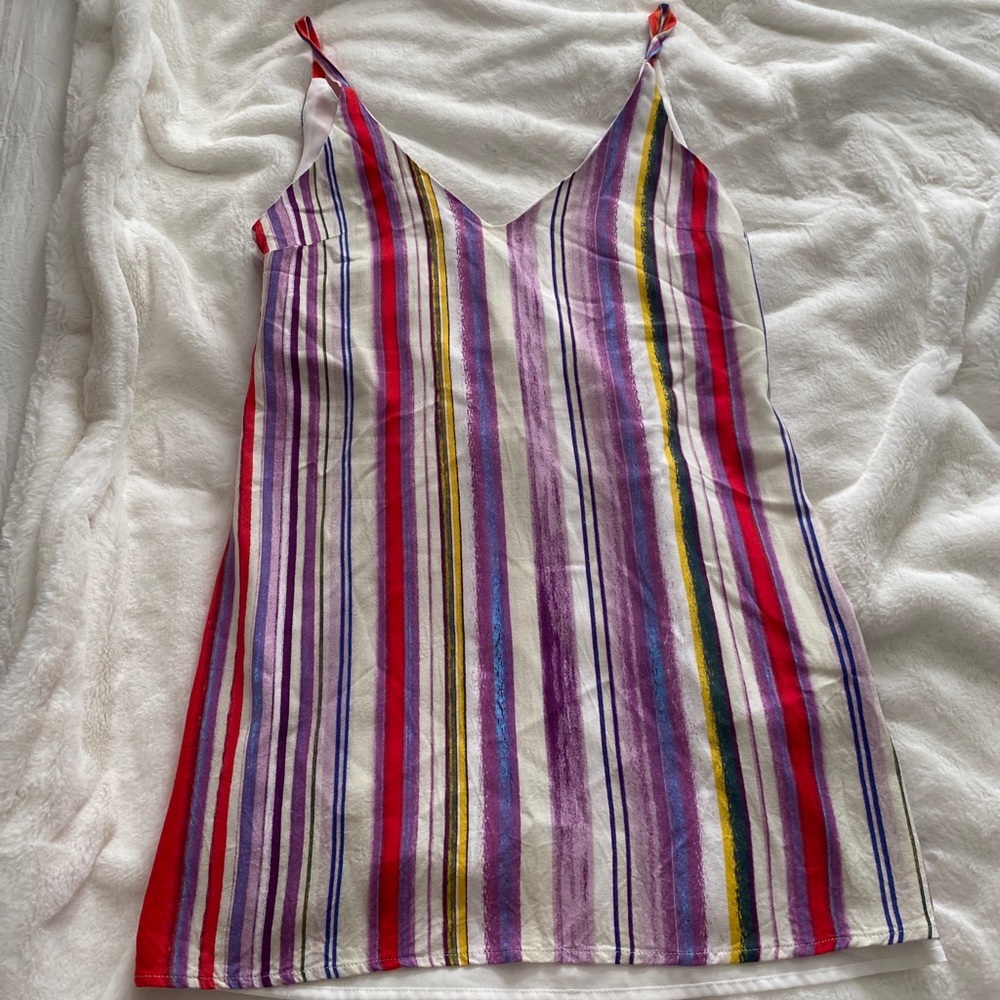 Striped spaghetti strapped dress